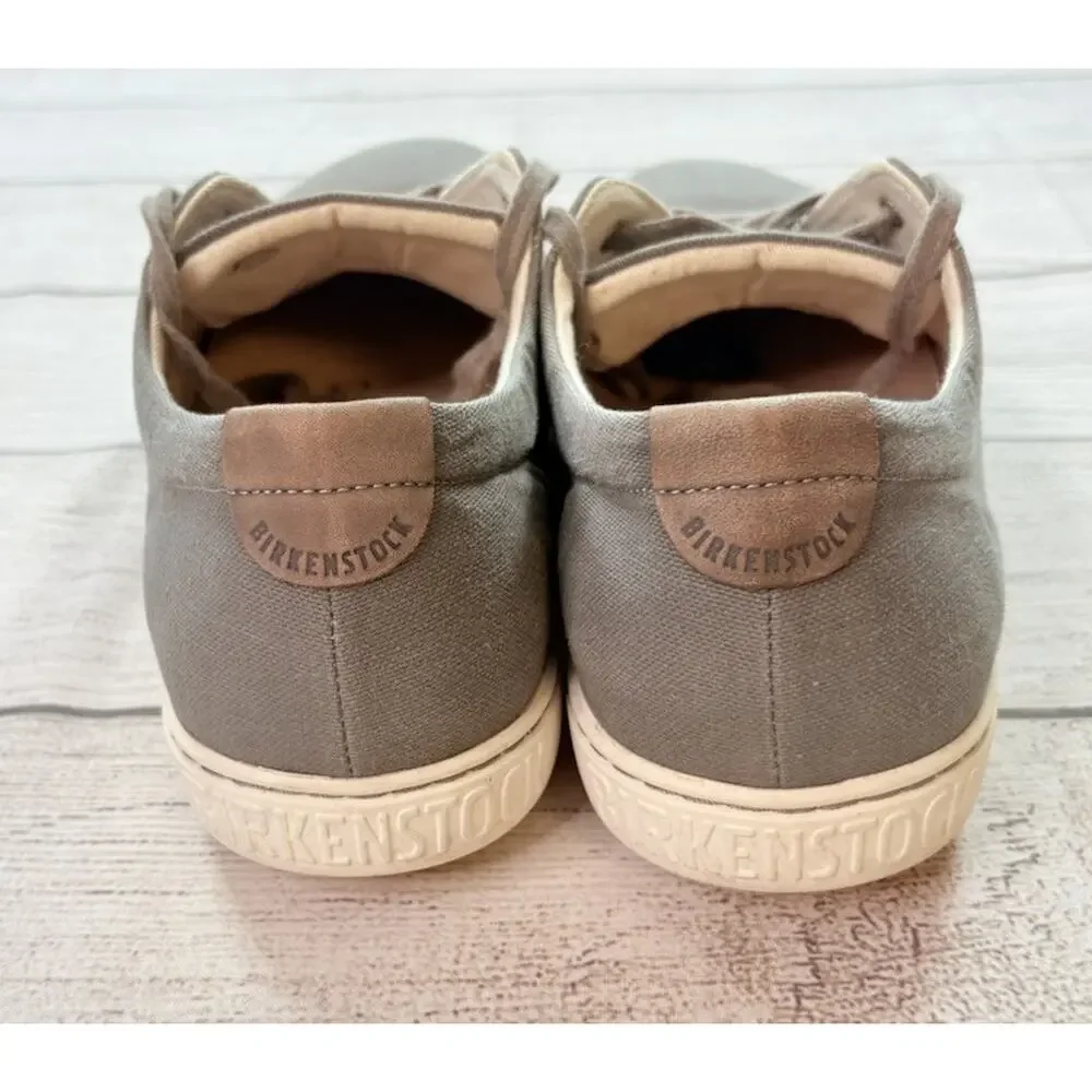 Birkenstock Unisex Arran Shoes Canvas Casual Sneakers Gray Size EU 42